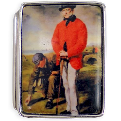 STERLING SILVER ENAMEL PILL