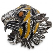 STERLING SILVER & ENAMEL TIGER