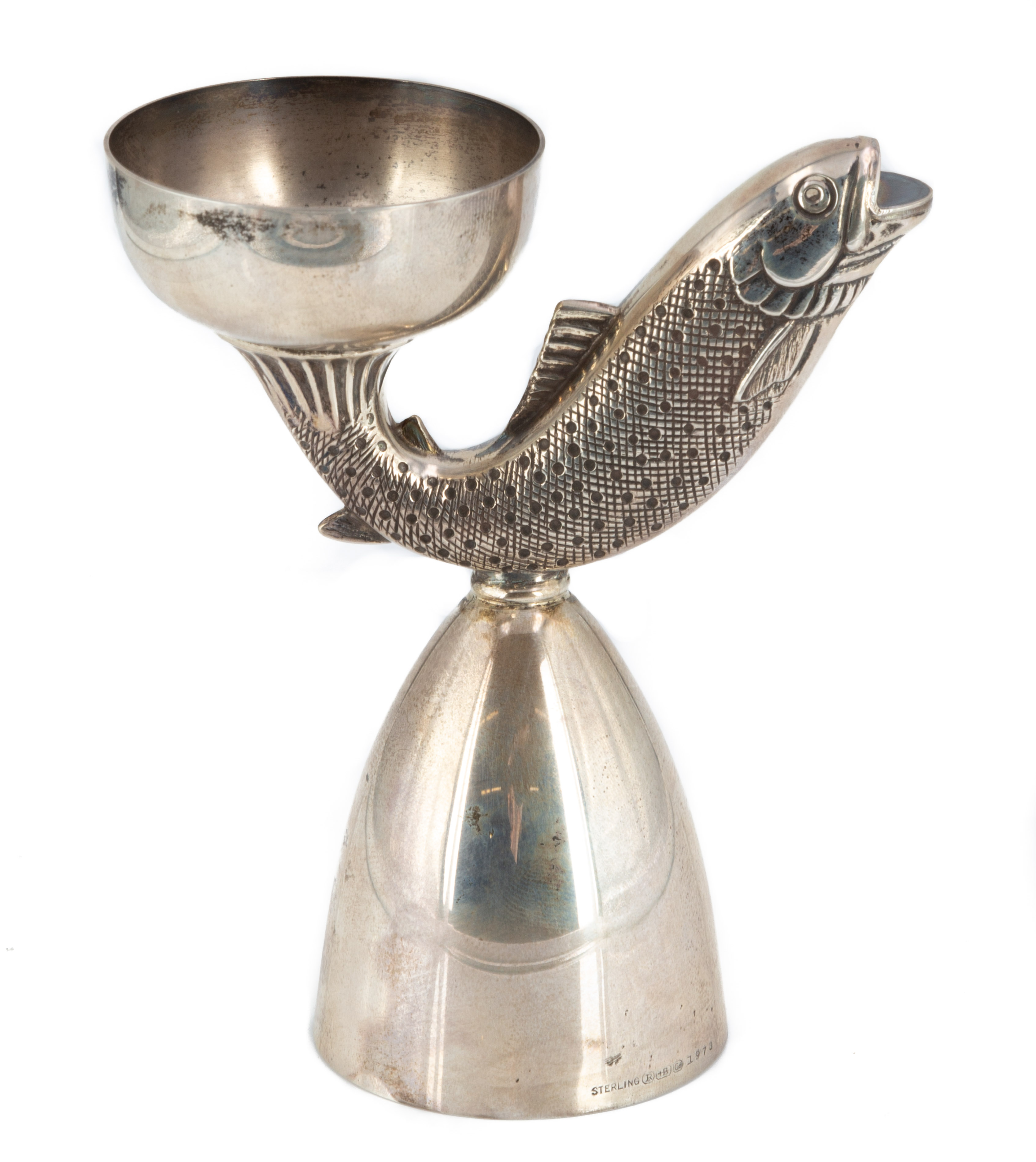 STERLING SILVER FISH JIGGER