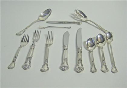 Sterling silver flat table service