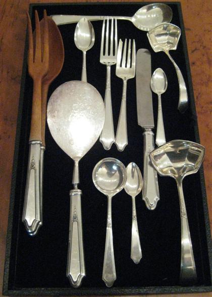 Sterling silver flat table service