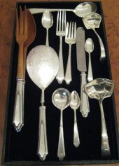 Sterling silver flat table ser