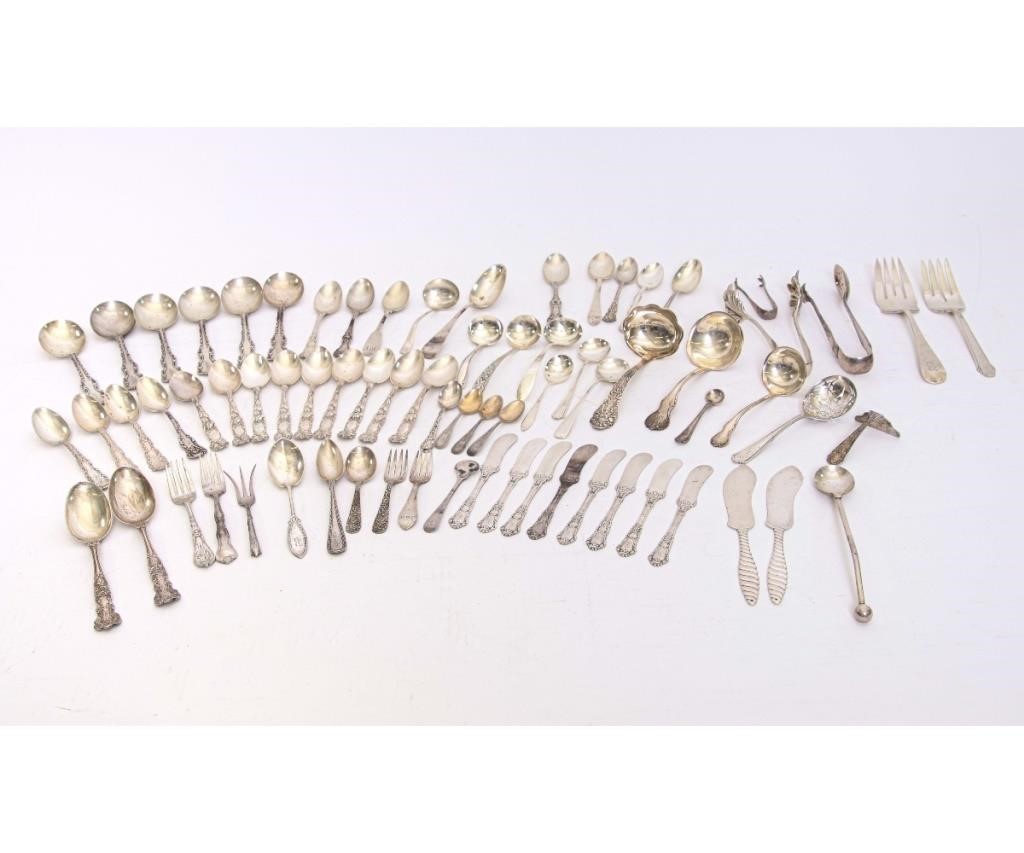Sterling silver flatware of various