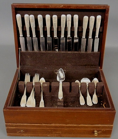Sterling silver flatware service by
