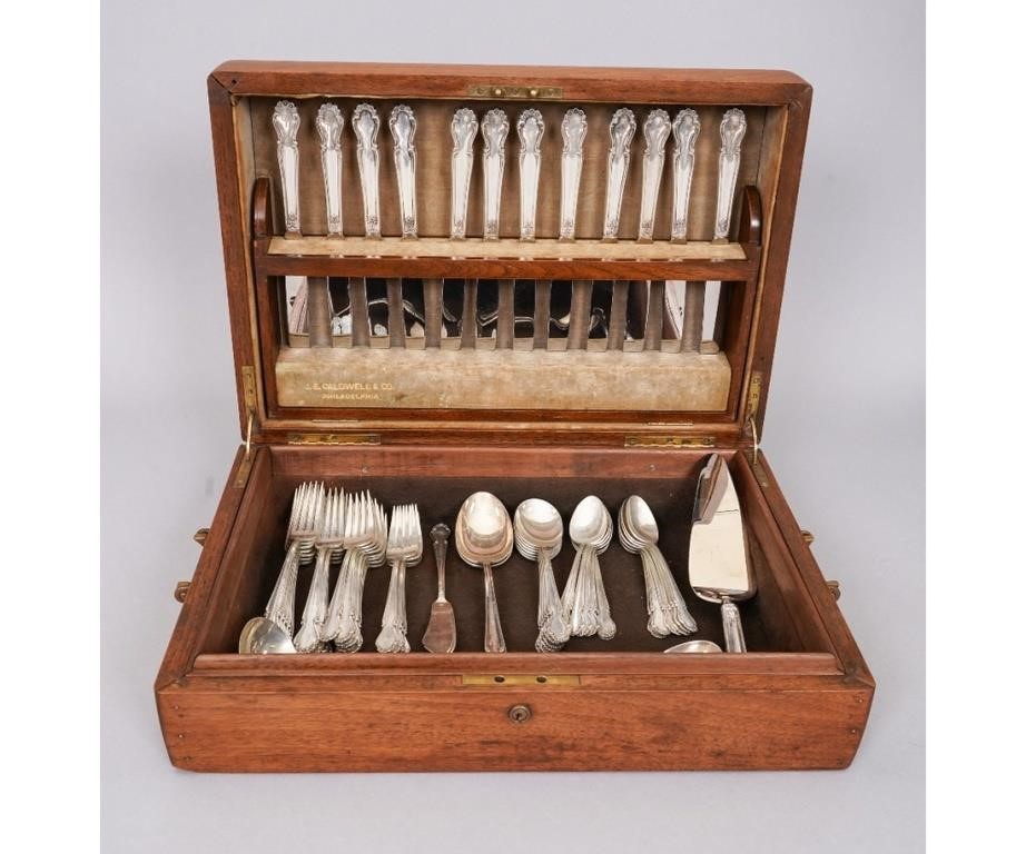 Sterling silver flatware service by