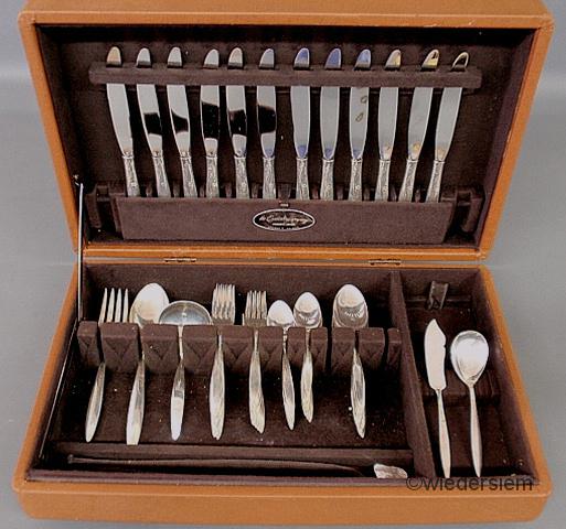 Sterling silver flatware service