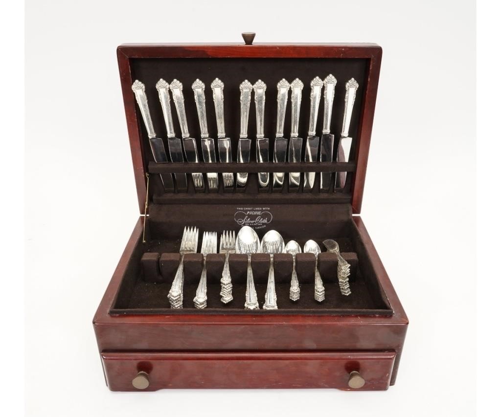 Sterling silver flatware service