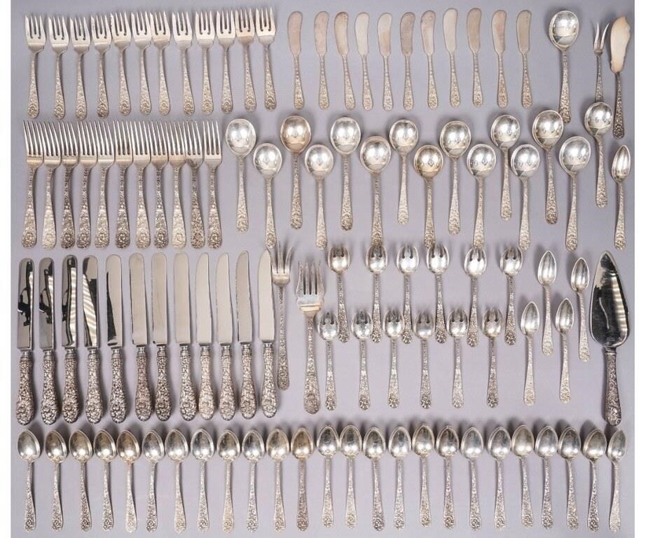 Sterling silver flatware service