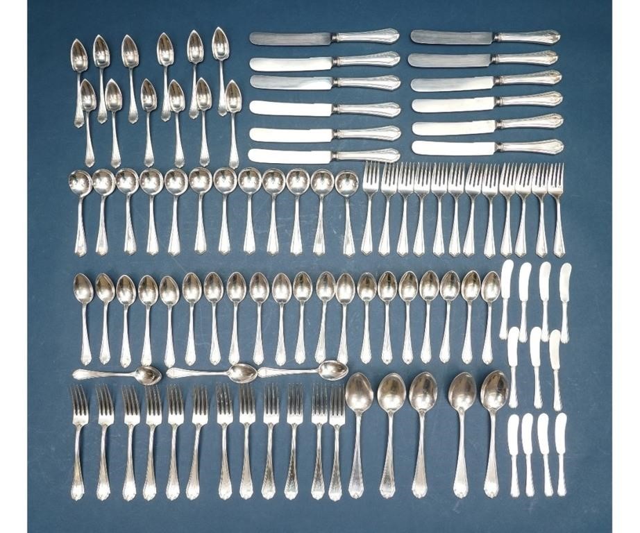 Sterling silver flatware service