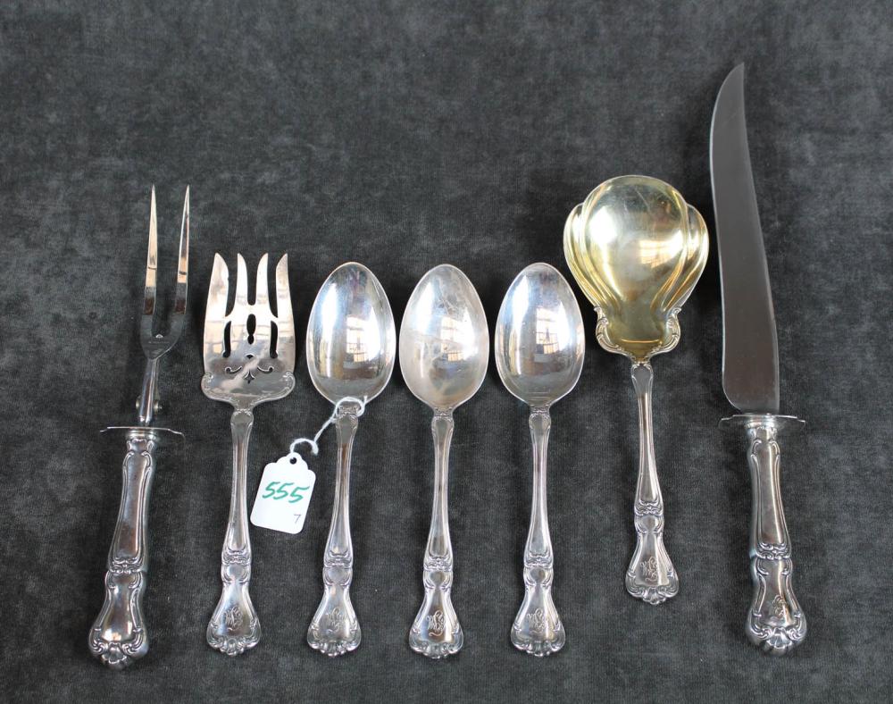 STERLING SILVER FLATWARE SERVING