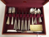Sterling silver flatware set.