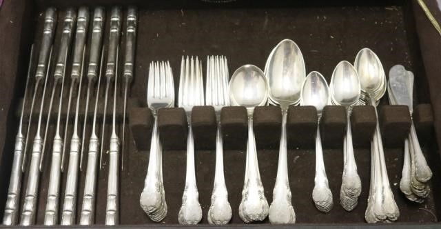 STERLING SILVER FLATWARE SET, 96