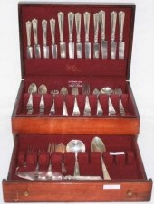 STERLING SILVER FLATWARE SET B