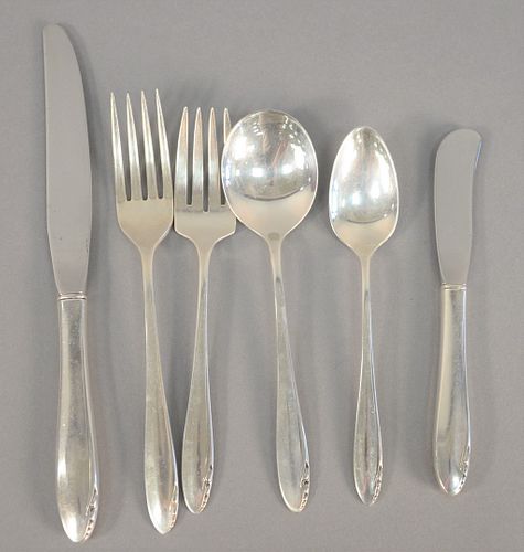 STERLING SILVER FLATWARE SET,