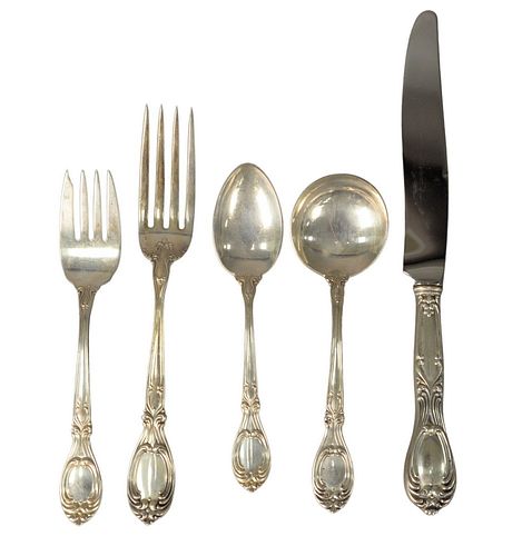 STERLING SILVER FLATWARE SET,