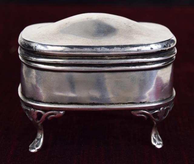 STERLING SILVER FOOTED DRESSER