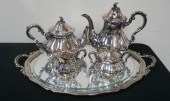 STERLING SILVER FOUR PIECE TEA