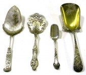 STERLING SILVER  four pieces: