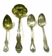 STERLING SILVER  four pieces: