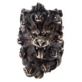 STERLING SILVER GARGOYLE RING<