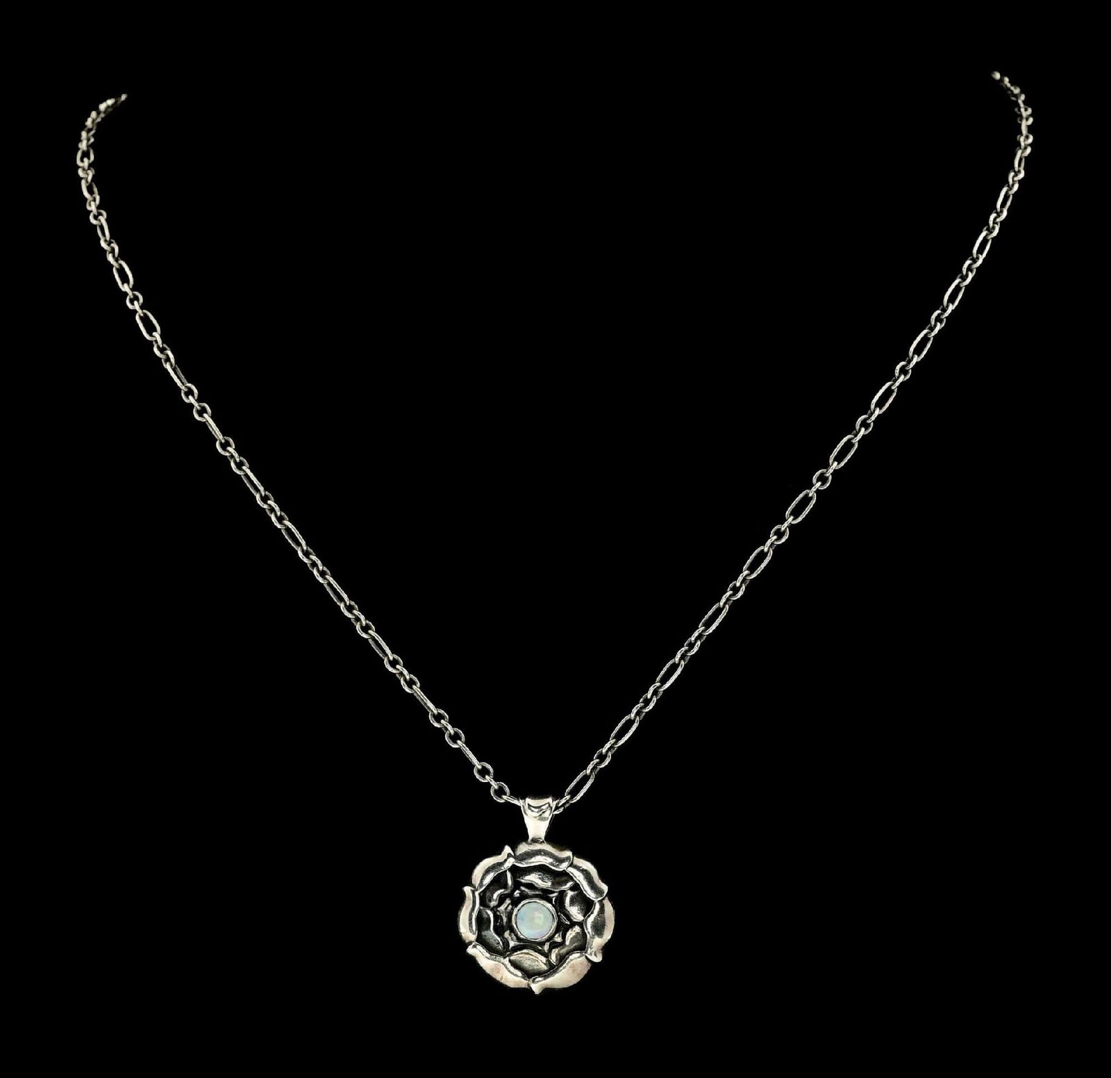 STERLING SILVER GEORG JENSEN OPAL