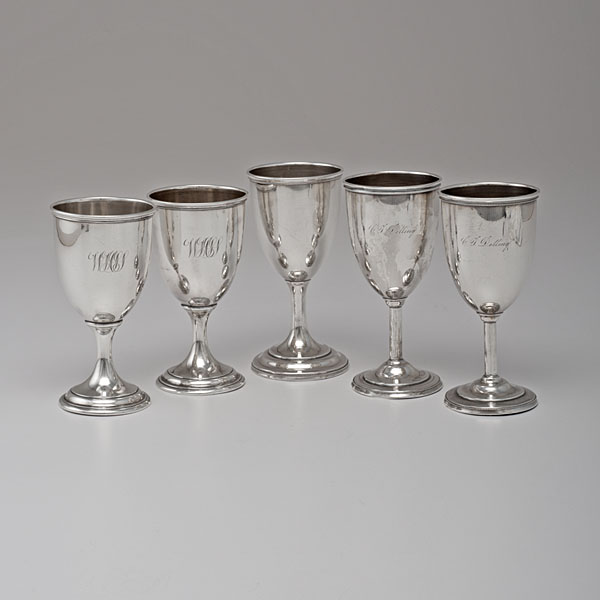 Sterling Silver Goblets American an