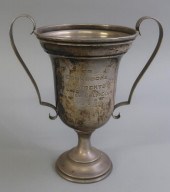 Sterling silver golf trophy en