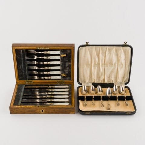 STERLING SILVER GRAPEFRUIT SPOONS &