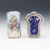 STERLING SILVER GUILLOCHE ENAM