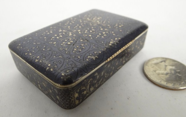 Sterling silver hallmarked snuff