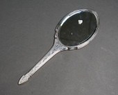 STERLING SILVER HAND MIRROR, I