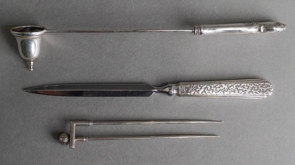 STERLING SILVER HANDLE CANDLE