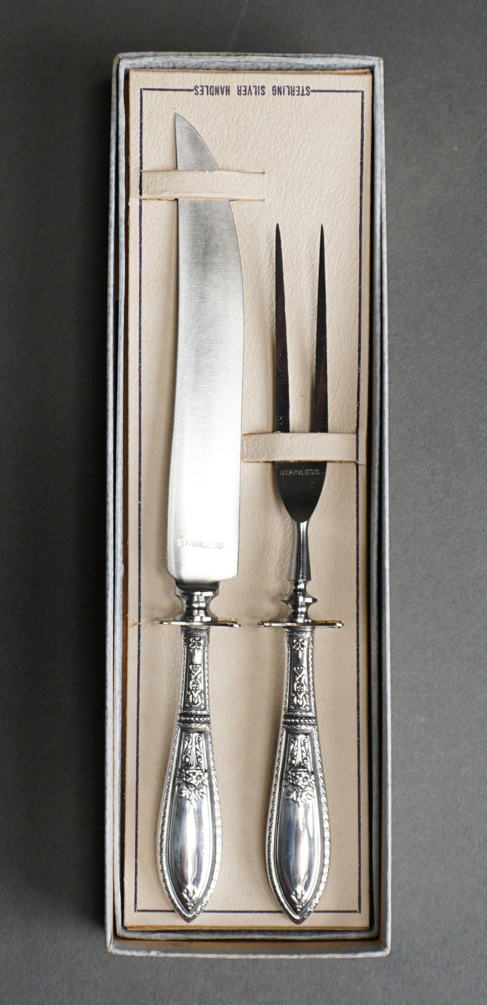 STERLING SILVER HANDLED CARVING