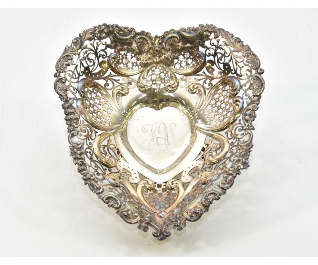 Sterling silver heart-shaped