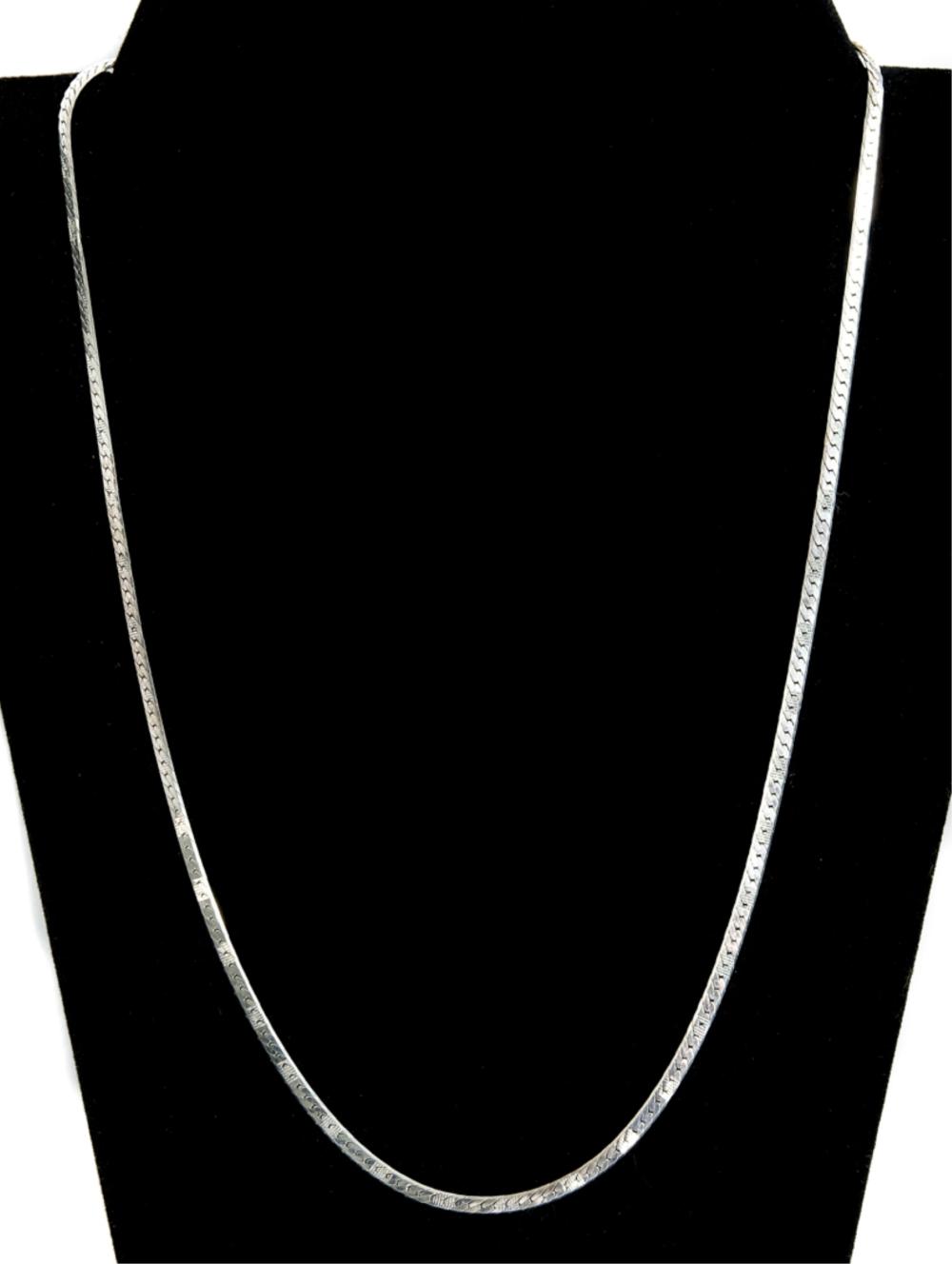 STERLING SILVER HERRINGBONE CHAIN
