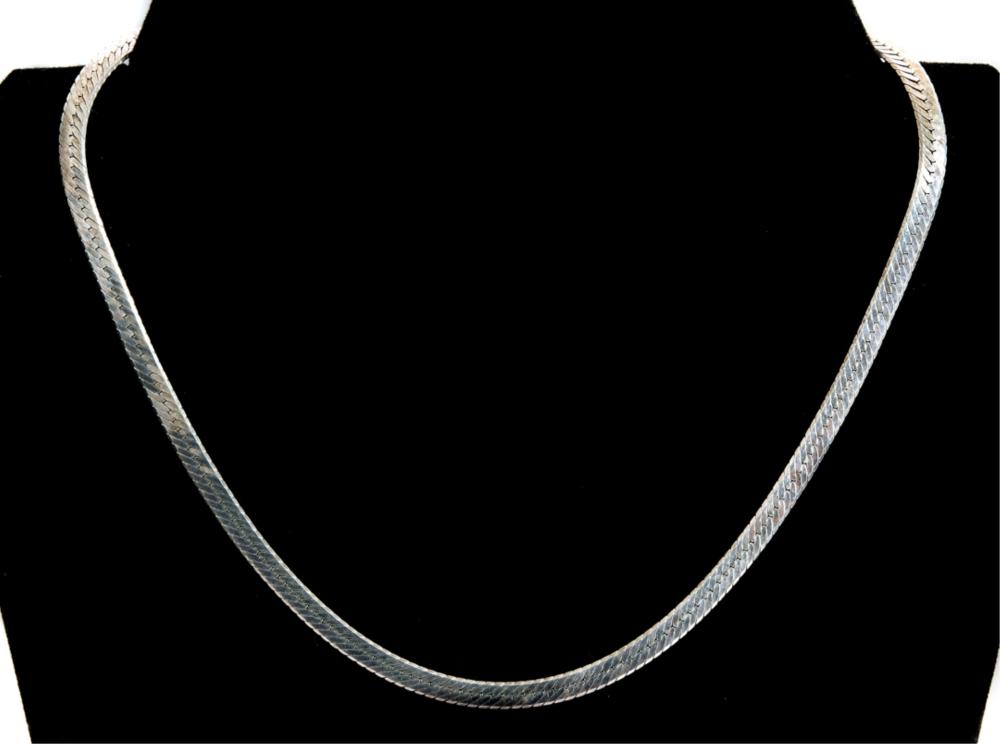 STERLING SILVER HERRINGBONE