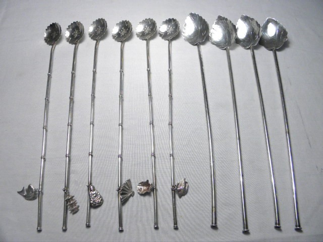 Sterling silver iced tea straw