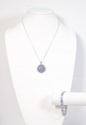 STERLING SILVER IOLITE NECKLAC