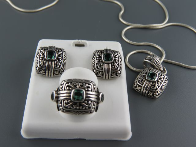 Sterling Silver Jewelry Suite