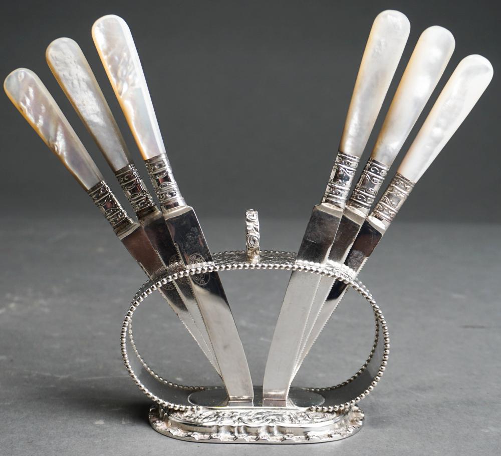 STERLING SILVER KNIFE HOLDER WITH