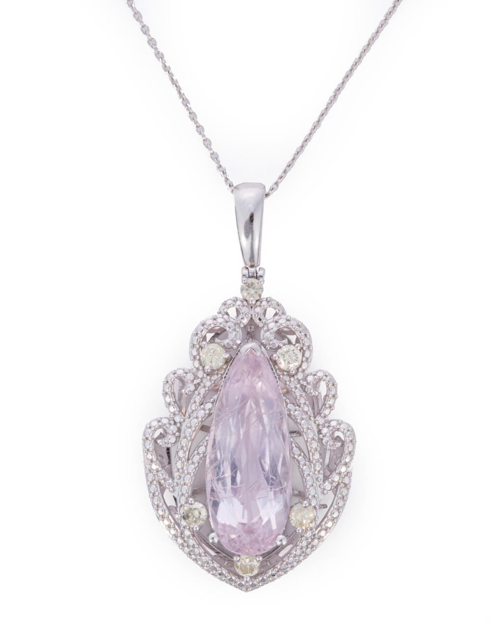 STERLING SILVER, KUNZITE AND