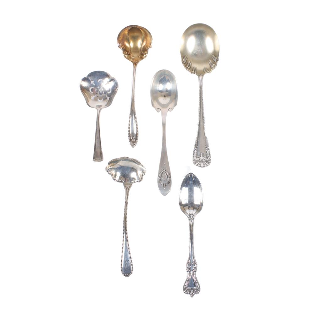 STERLING SILVER LADLES, SERVING /
