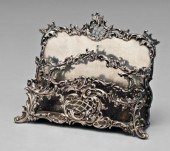 Sterling silver letter holder,