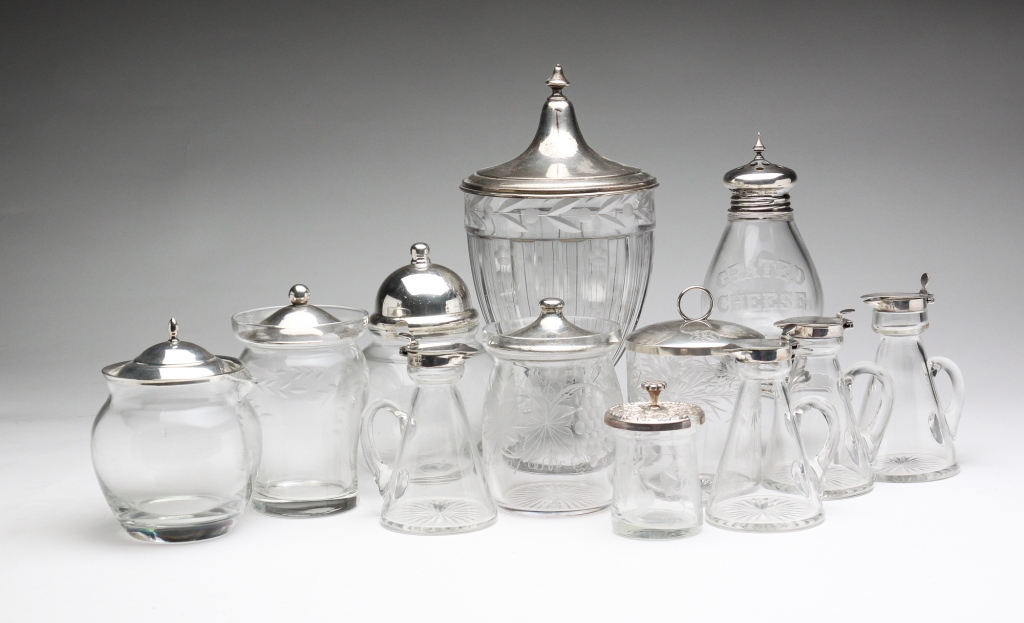STERLING SILVER LIDDED PIECES.
