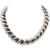 STERLING SILVER MACARONI NECKL