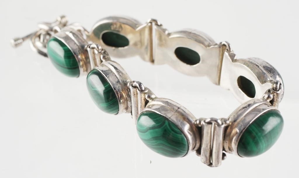 STERLING SILVER MALACHITE