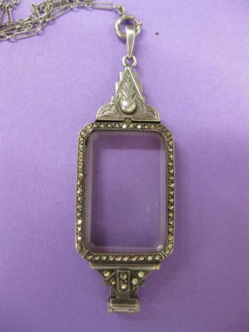 Sterling Silver Marcasite & Jeweled