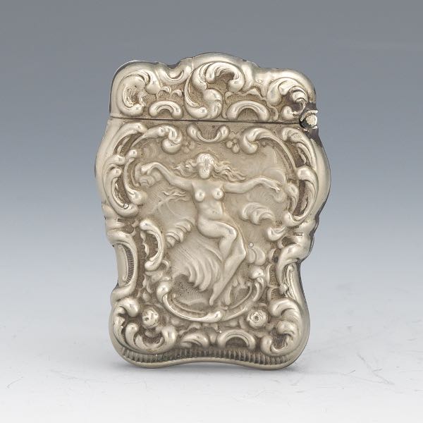 STERLING SILVER MATCH HOLDER 2 ½" x
