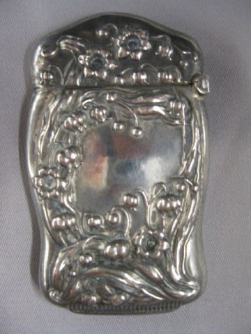 Sterling Silver Match Safe lily