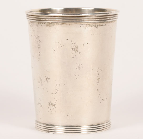 Sterling silver mint julep cup,
